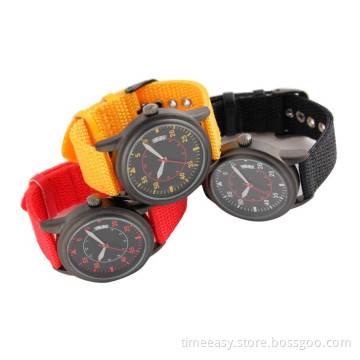 Promotional Nylon Strap Watch with Lowest Price, Hot Selling Watches